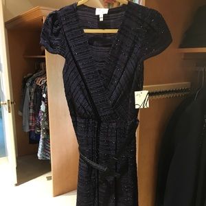 MILLY PURPLE WRAP DRESS SIZE 4. New w tags.